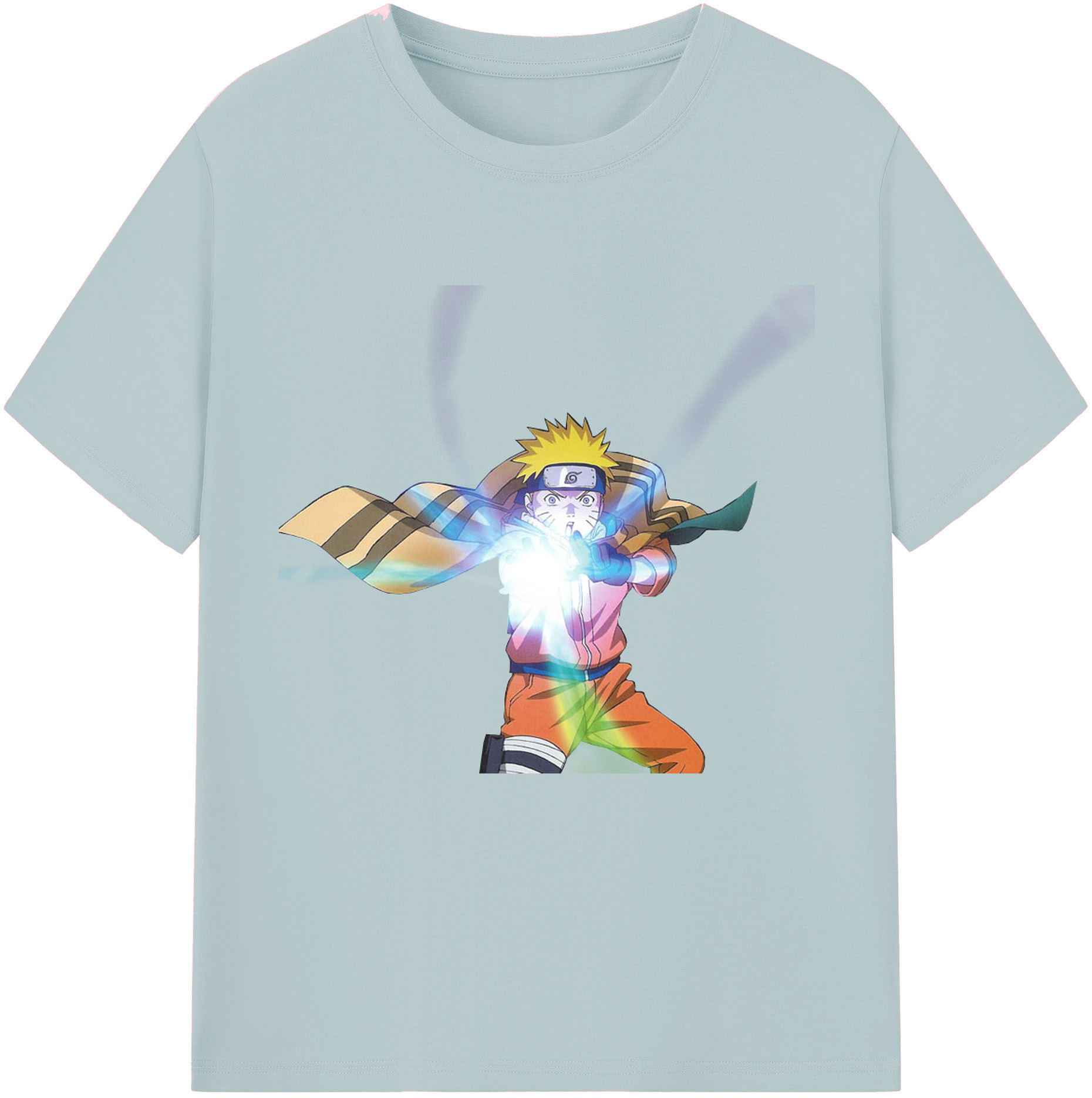 （画像用） NARUTO -ナルト- うずまき ナルト Uzumaki Naruto 綿100％半袖Tシャツ（フロントプリント）